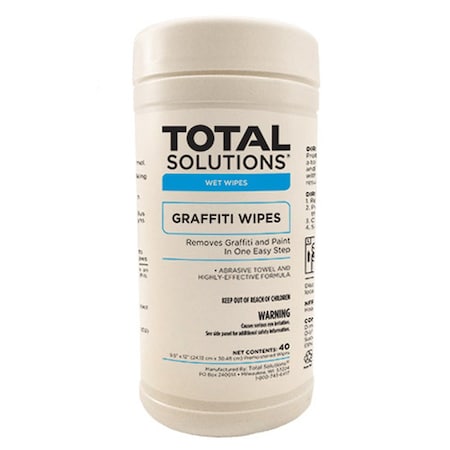 Global Equipment Graffiti Wipes 40 Wipes/Canister 6 Canisters/Case 1447GL